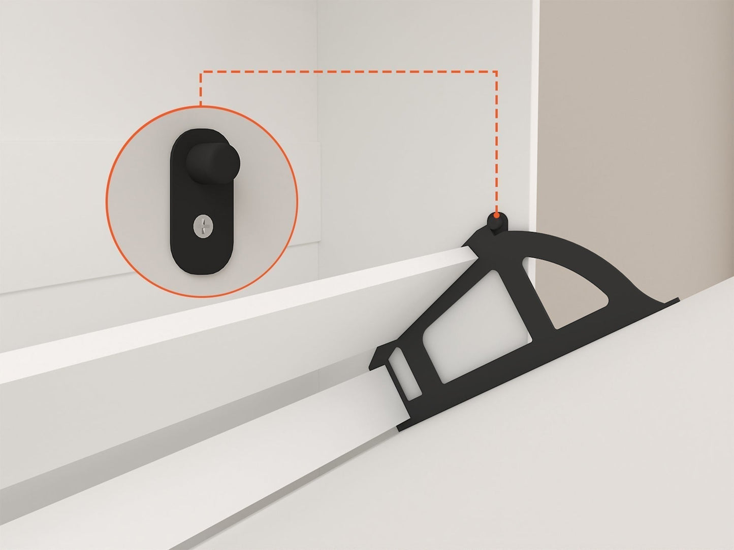 Large shoe cabinet with mirror