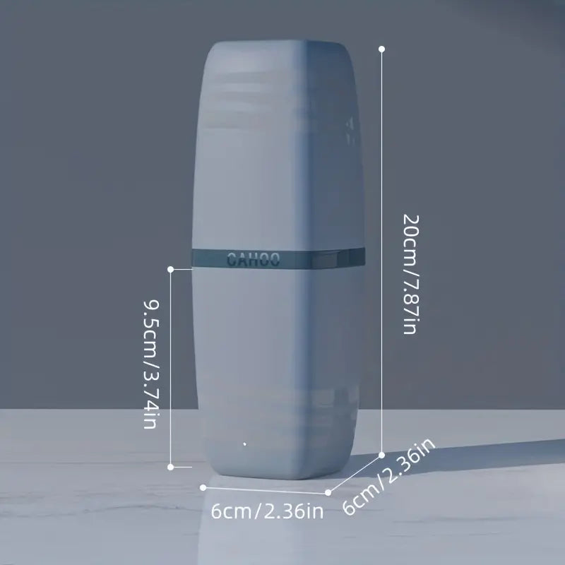 Portable toothbrush and toothpaste holder