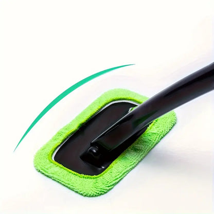 Car windshield window cleaning brush with long handle