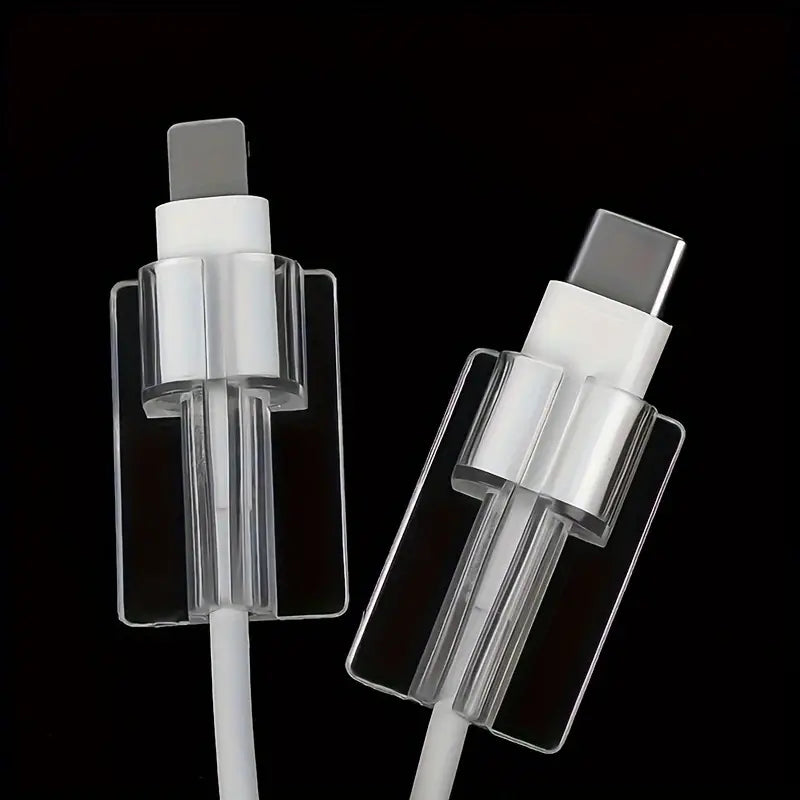 5pcs Transparent Suitable For Mobile Phone Charging Cable