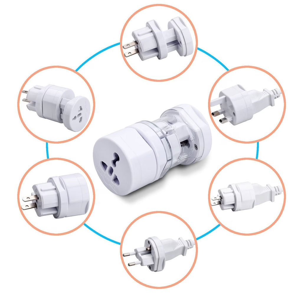 Universal socket adapter 600W, white