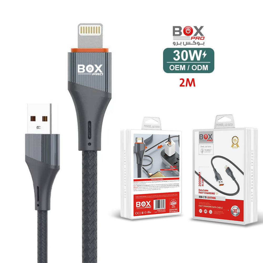 BoxPro BL3302 Original 30W Fast Charging Expert Usb Data USB To Lightning/2m