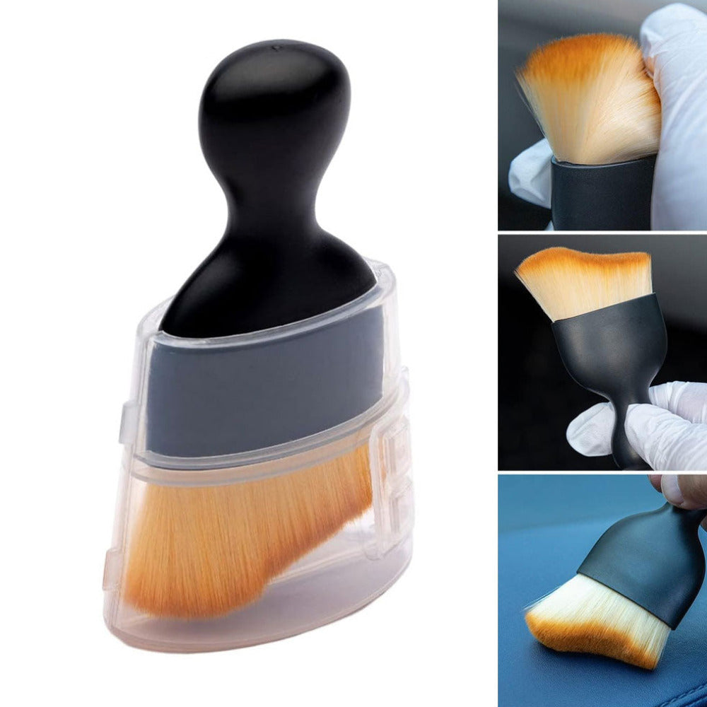 Car interior cleaning brush