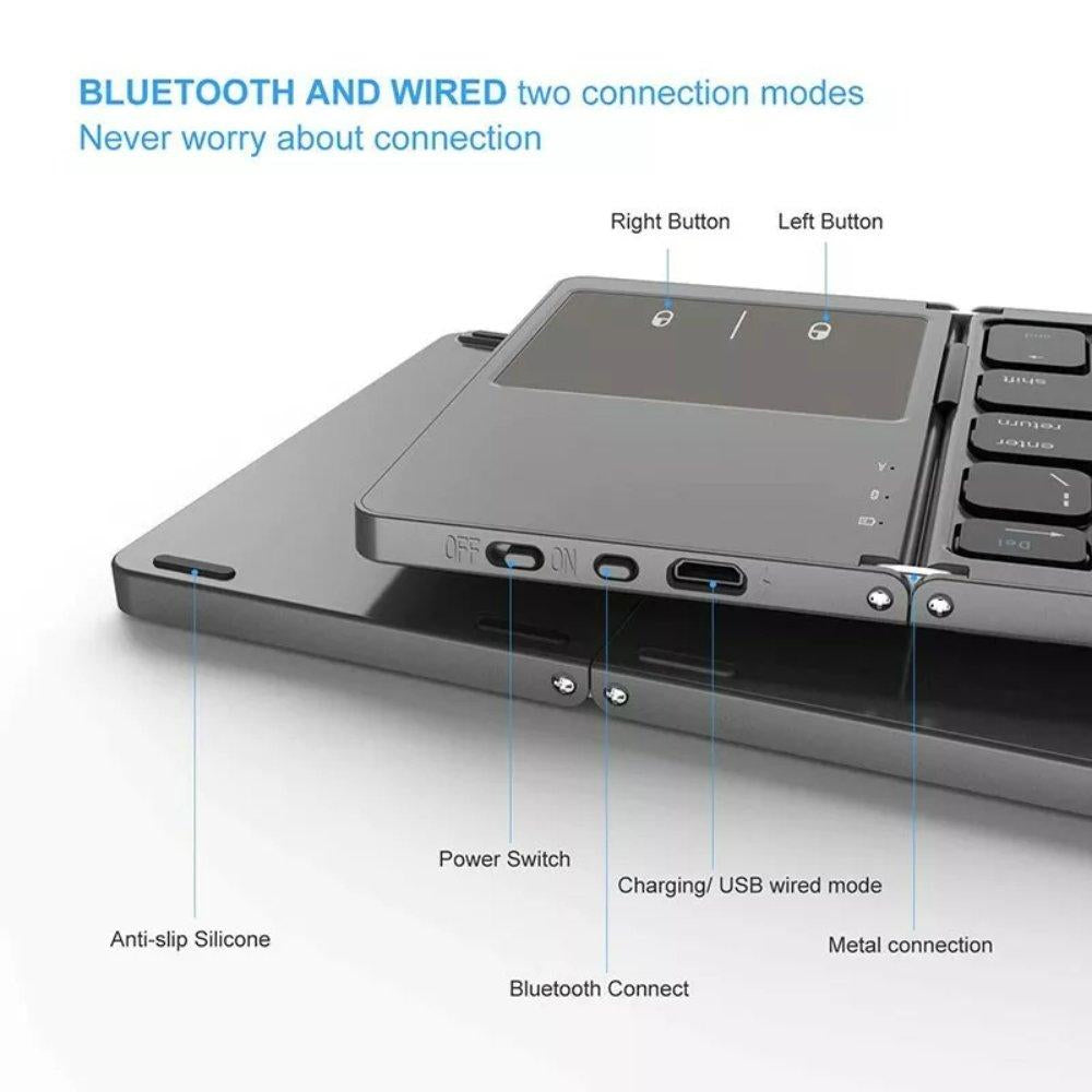 EQ Bluetooth 5.0 Foldable Keyboard