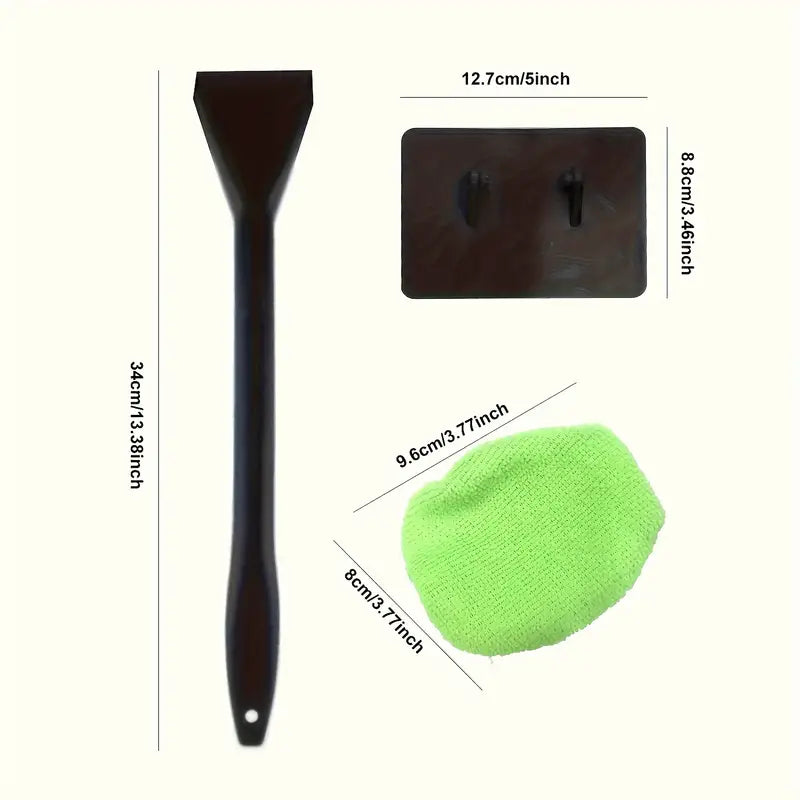 Car windshield window cleaning brush with long handle