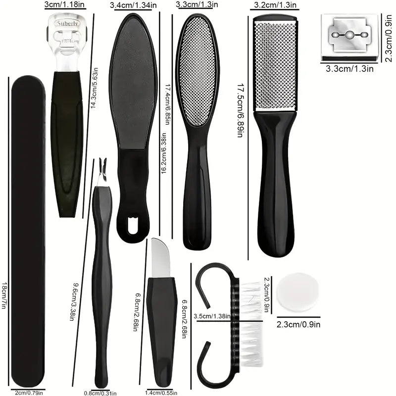 Professional nail care and cuticle removal set
