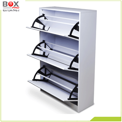 خزانة أحذية مع مرآة 3 طبقات