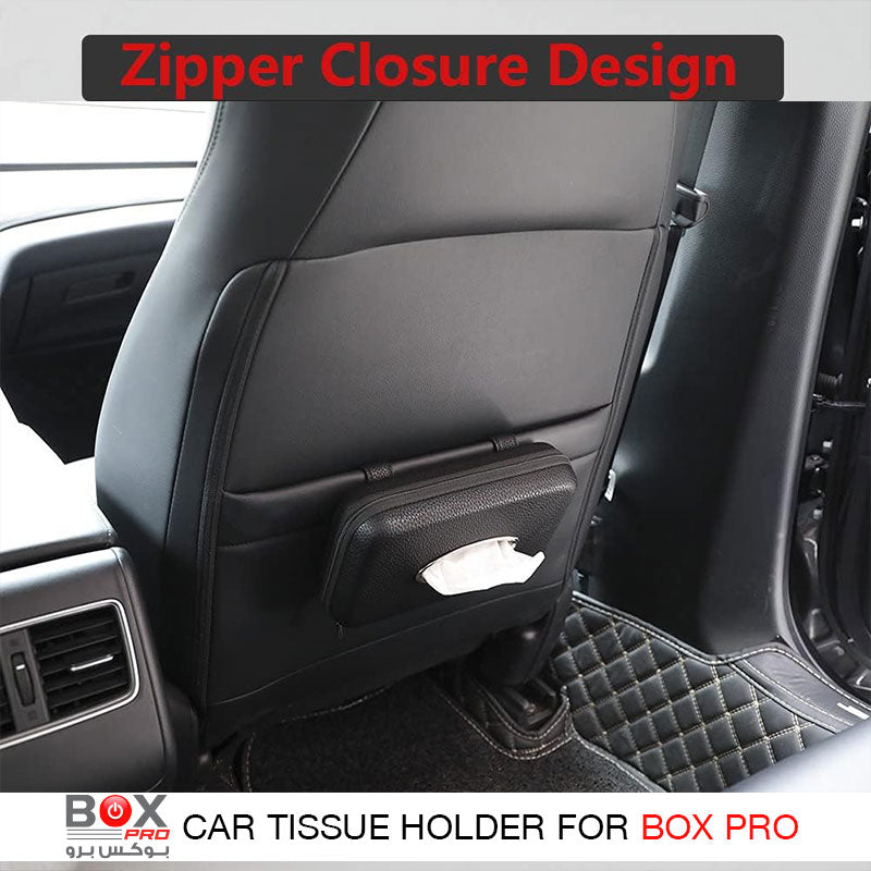 BoxPro-10 luxury leather car tissue box from