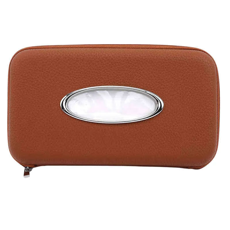 BoxPro-10 luxury leather car tissue box from