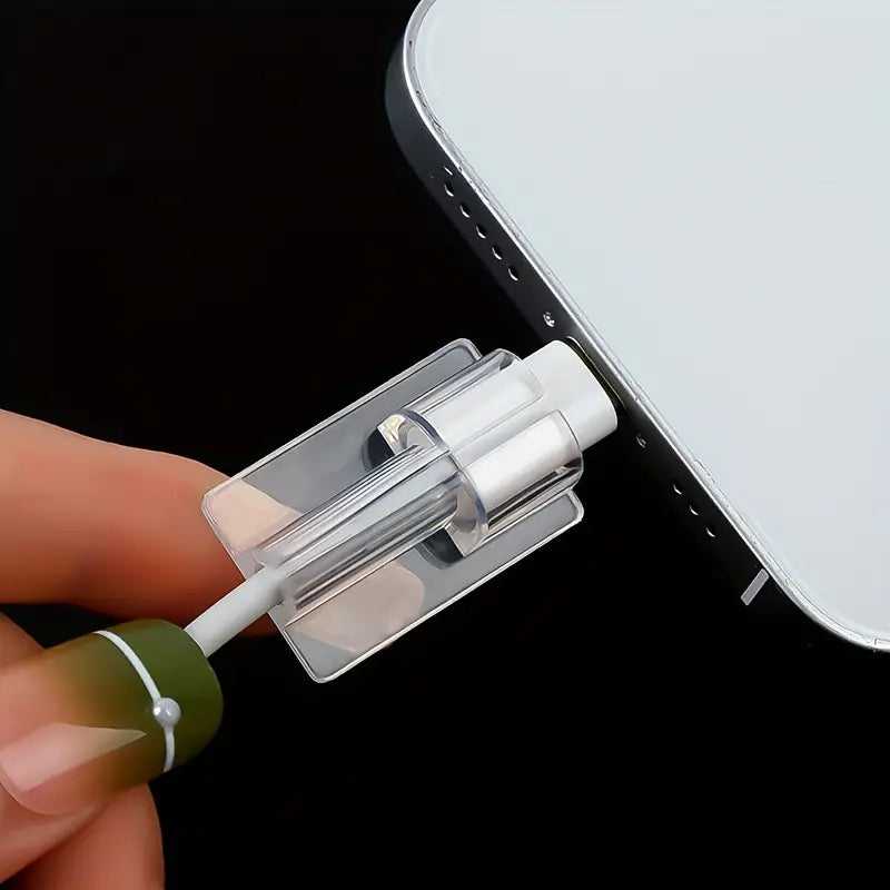 5pcs Transparent Suitable For Mobile Phone Charging Cable