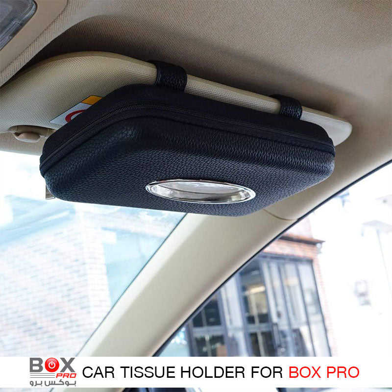 BoxPro-10 luxury leather car tissue box from