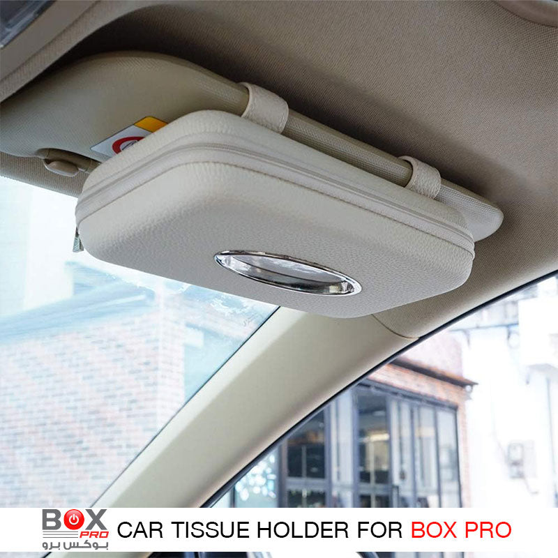 BoxPro-10 luxury leather car tissue box from