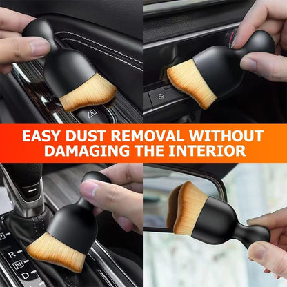 Car interior cleaning brush