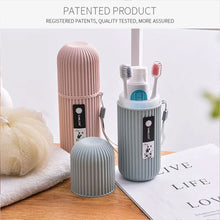 Portable travel toothbrush box