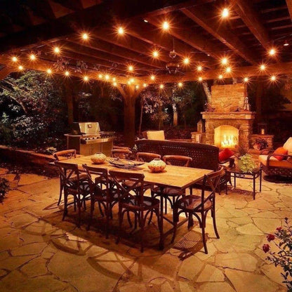 LED Lighting string light set with a plug.