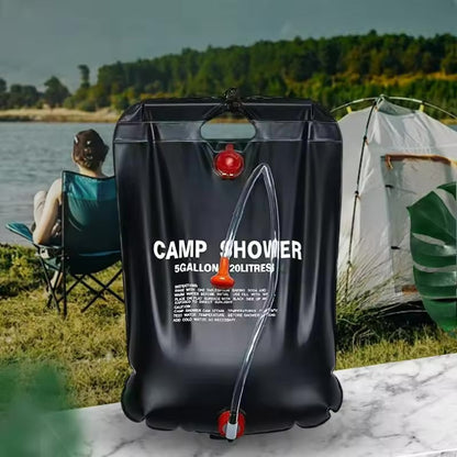 حقيبة المياه سميكة دش التخييم دش تخزين المياه في الهواء الطلق التخييم