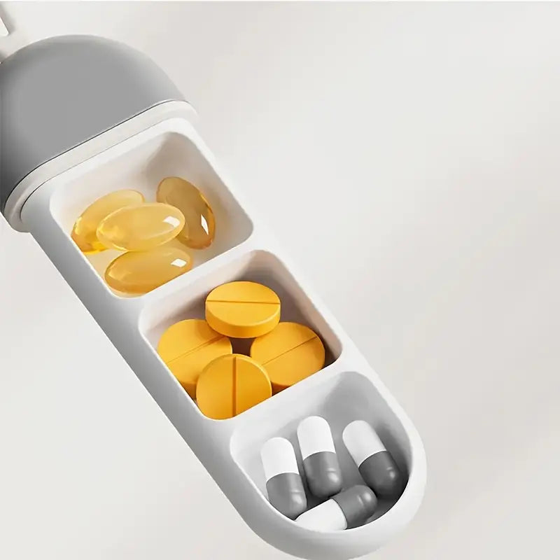 Portable mini pill organizer