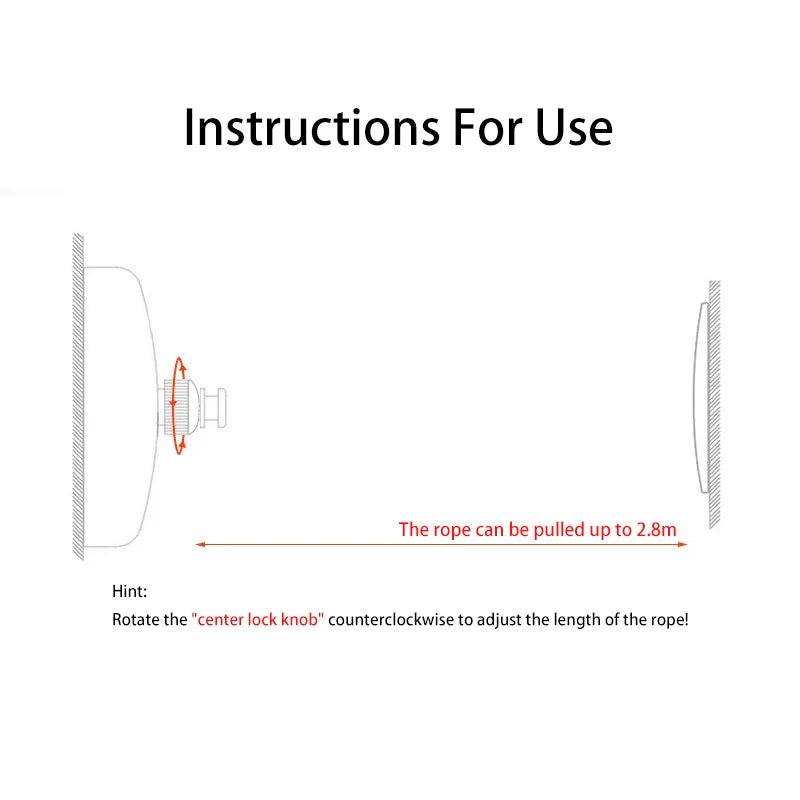 2.8Meter Retractable Clothesline