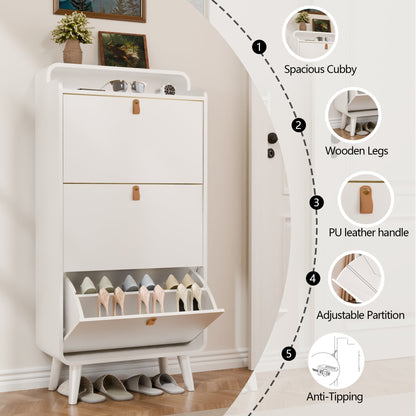 خزانة أحذية كبيرة بثلاثة أدراج