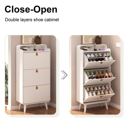 خزانة أحذية كبيرة بثلاثة أدراج