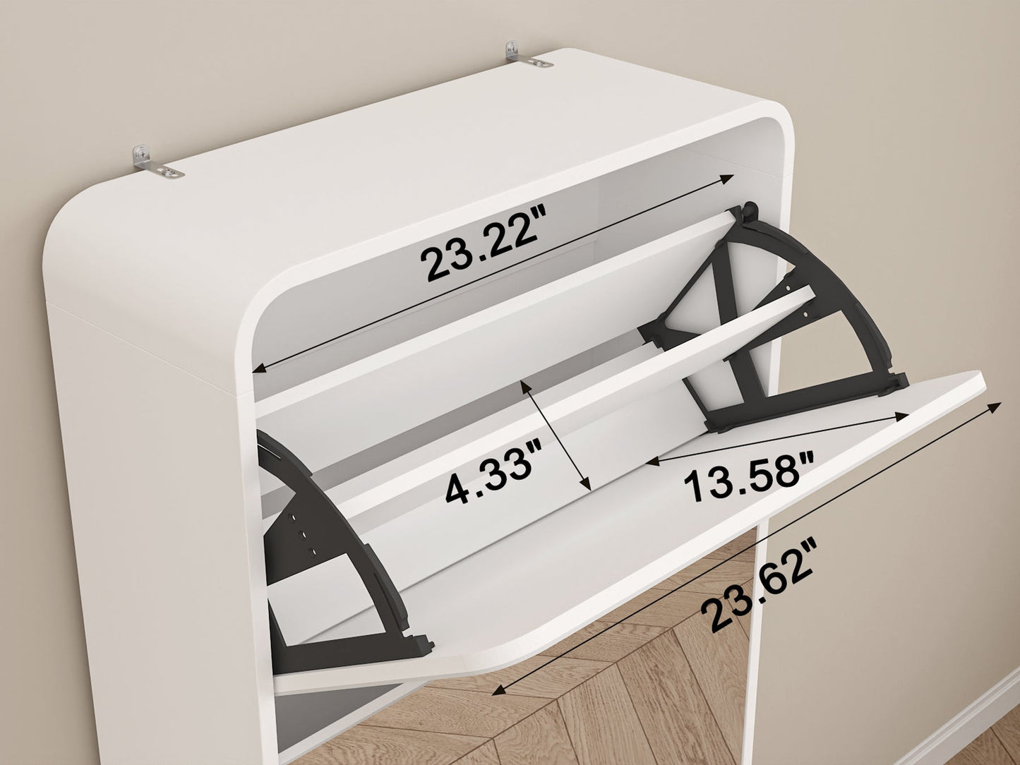 خزانة أحذية كبيرة مع مرآة