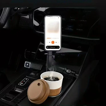 حامل الهاتف و الأكواب للسيارة القابل لتعديل الارتفاع