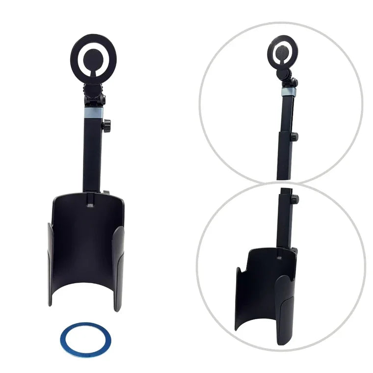 حامل الهاتف و الأكواب للسيارة القابل لتعديل الارتفاع