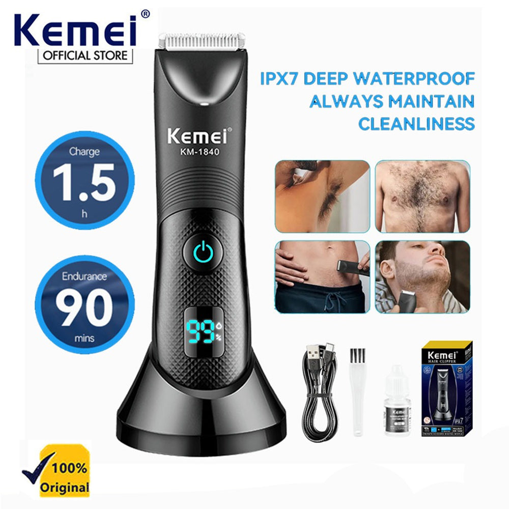 Kemei KM1840 Professional Rechargeable Body Safety Razor