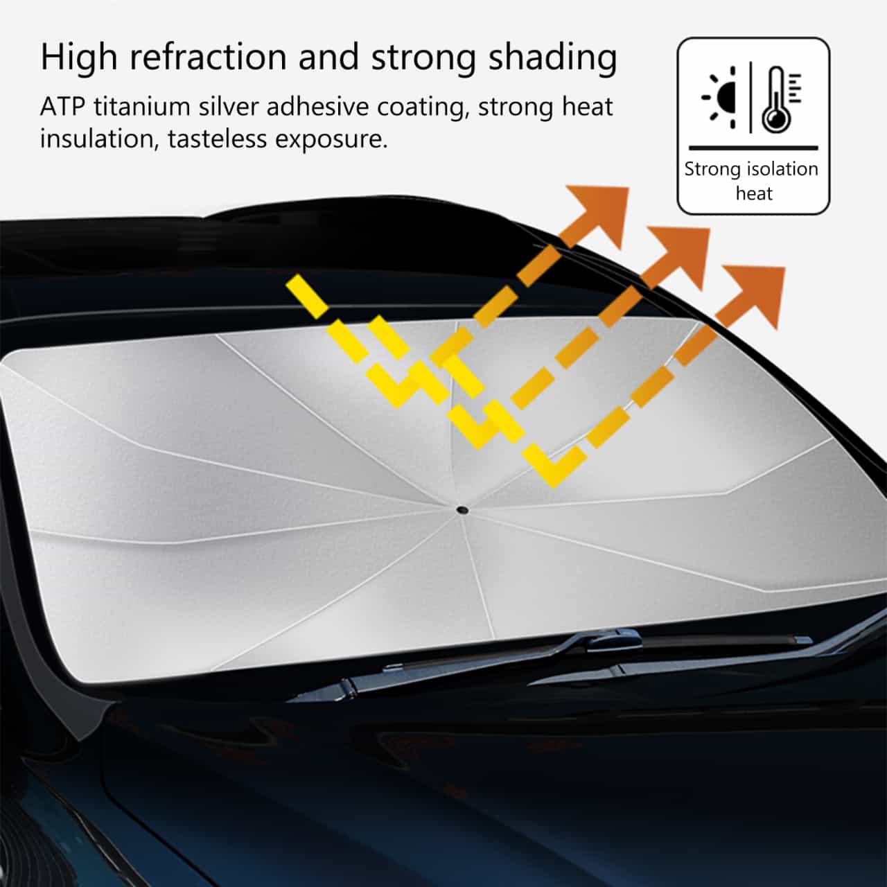 Earldom® Car Windshield Sunshade Umbrella U1