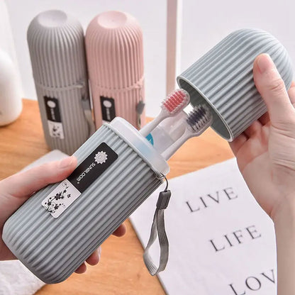 Portable travel toothbrush box