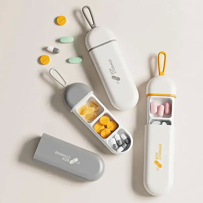 Portable mini pill organizer