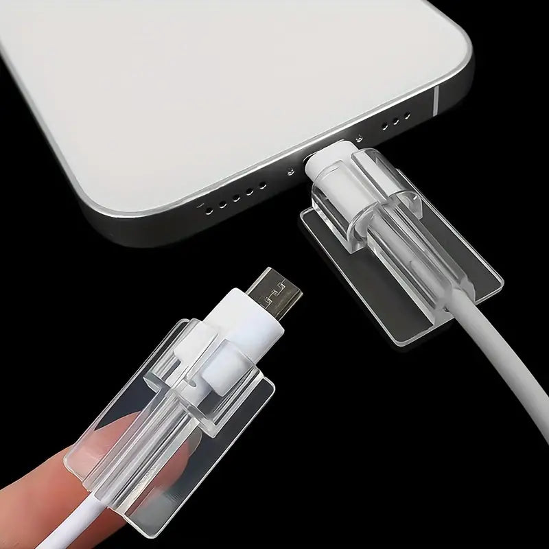 5pcs Transparent Suitable For Mobile Phone Charging Cable