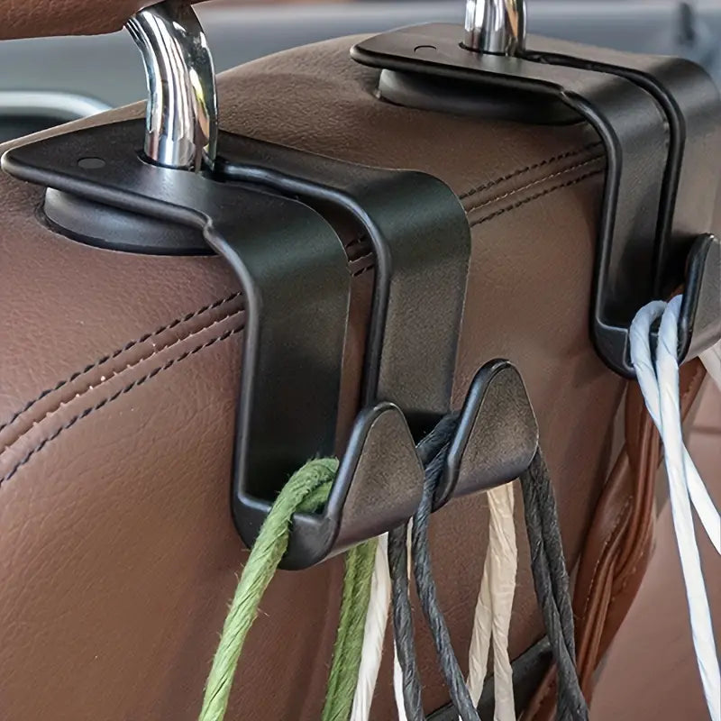 2pcs Car Seat Back Multi-function Hooks