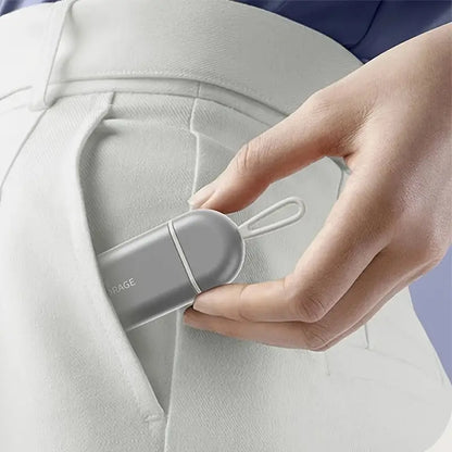 Portable mini pill organizer