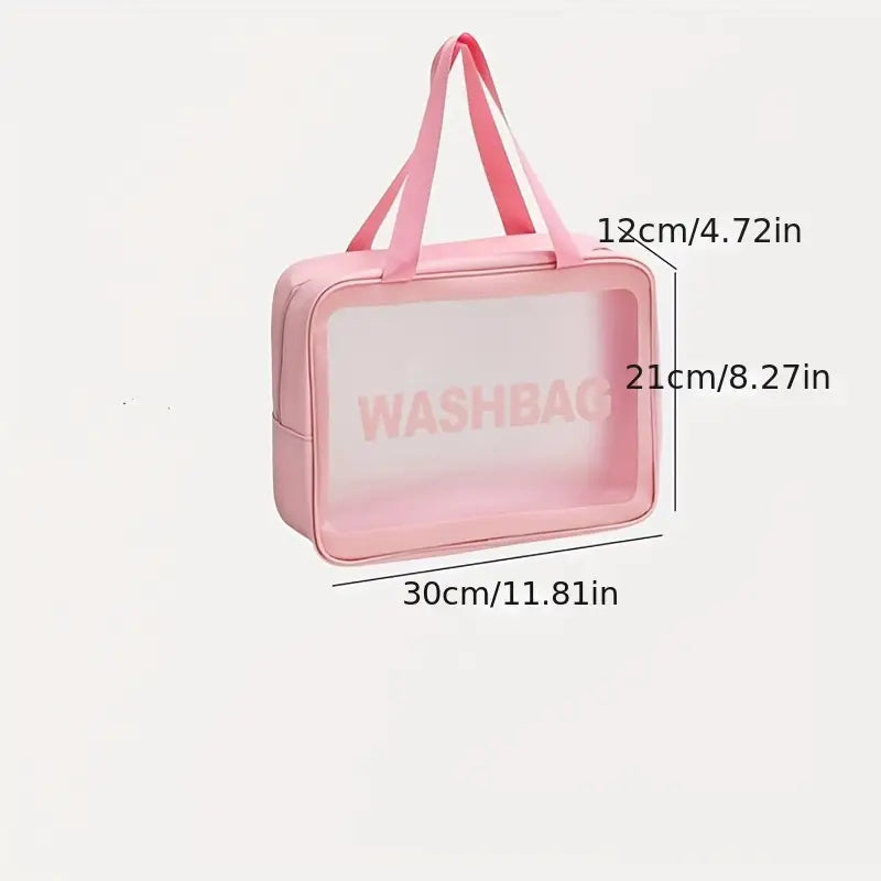 Waterproof portable cosmetic bag