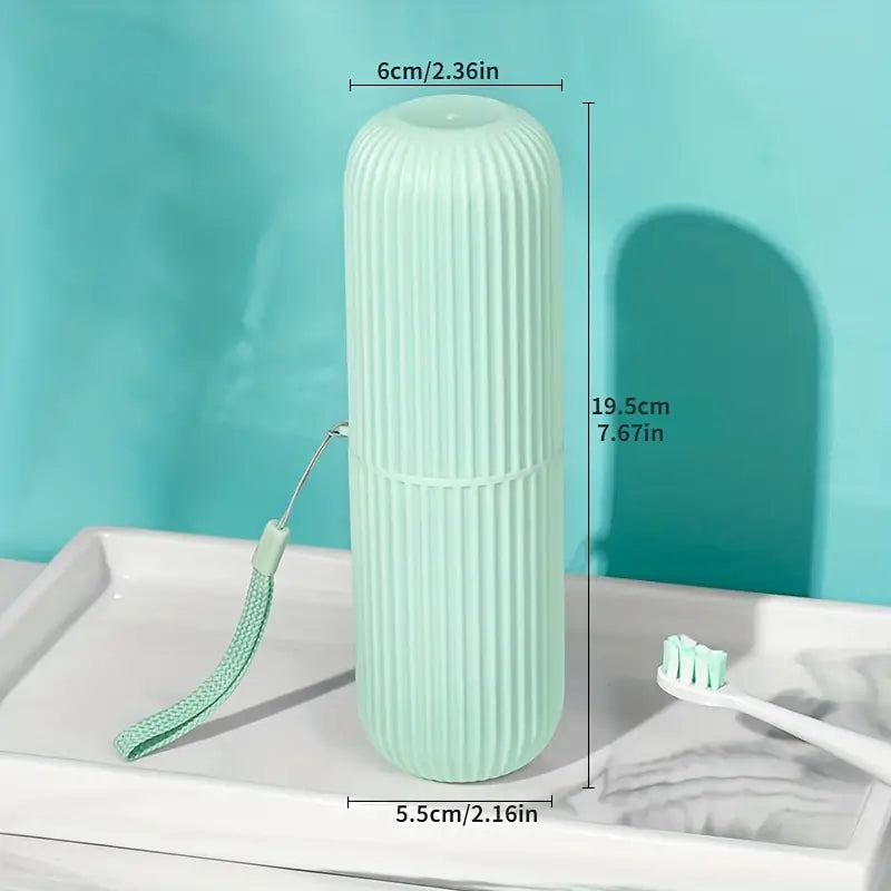 Portable travel toothbrush box