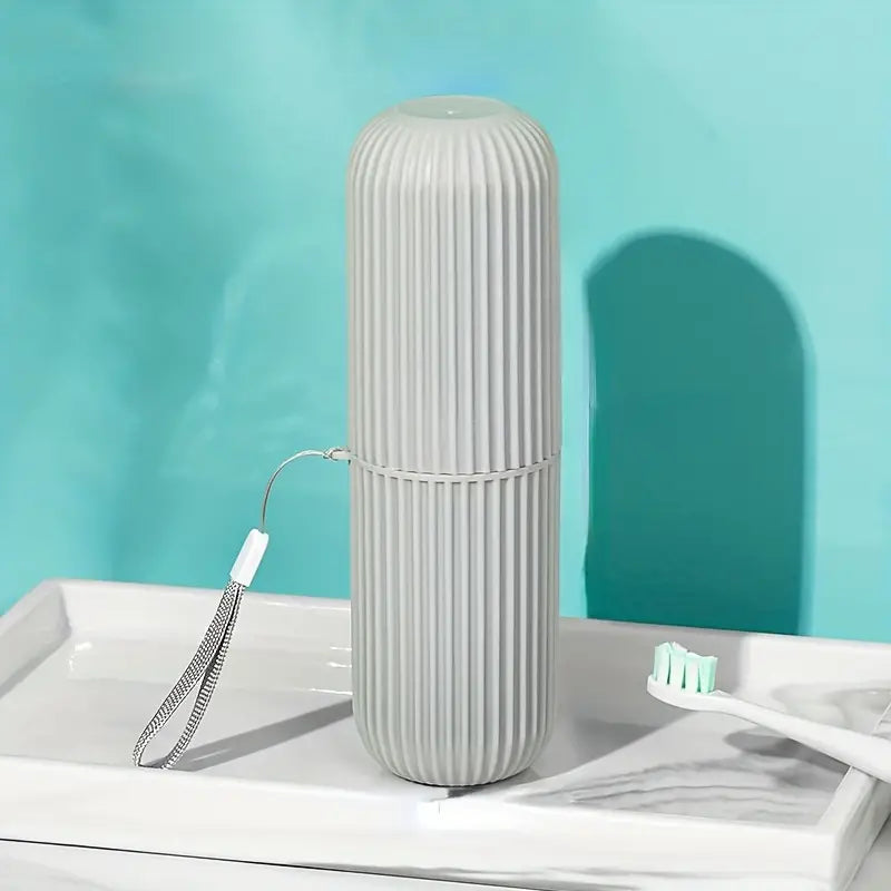 Portable travel toothbrush box