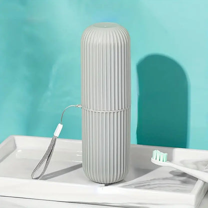 Portable travel toothbrush box