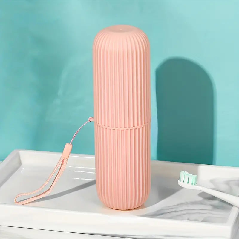 Portable travel toothbrush box