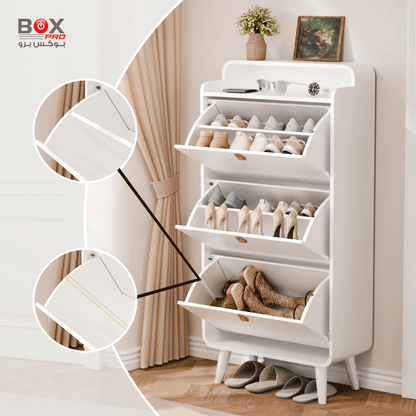 خزانة أحذية كبيرة بثلاثة أدراج