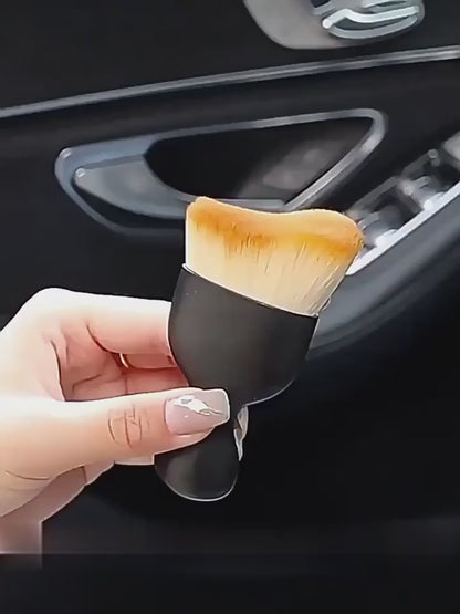 Car interior cleaning brush