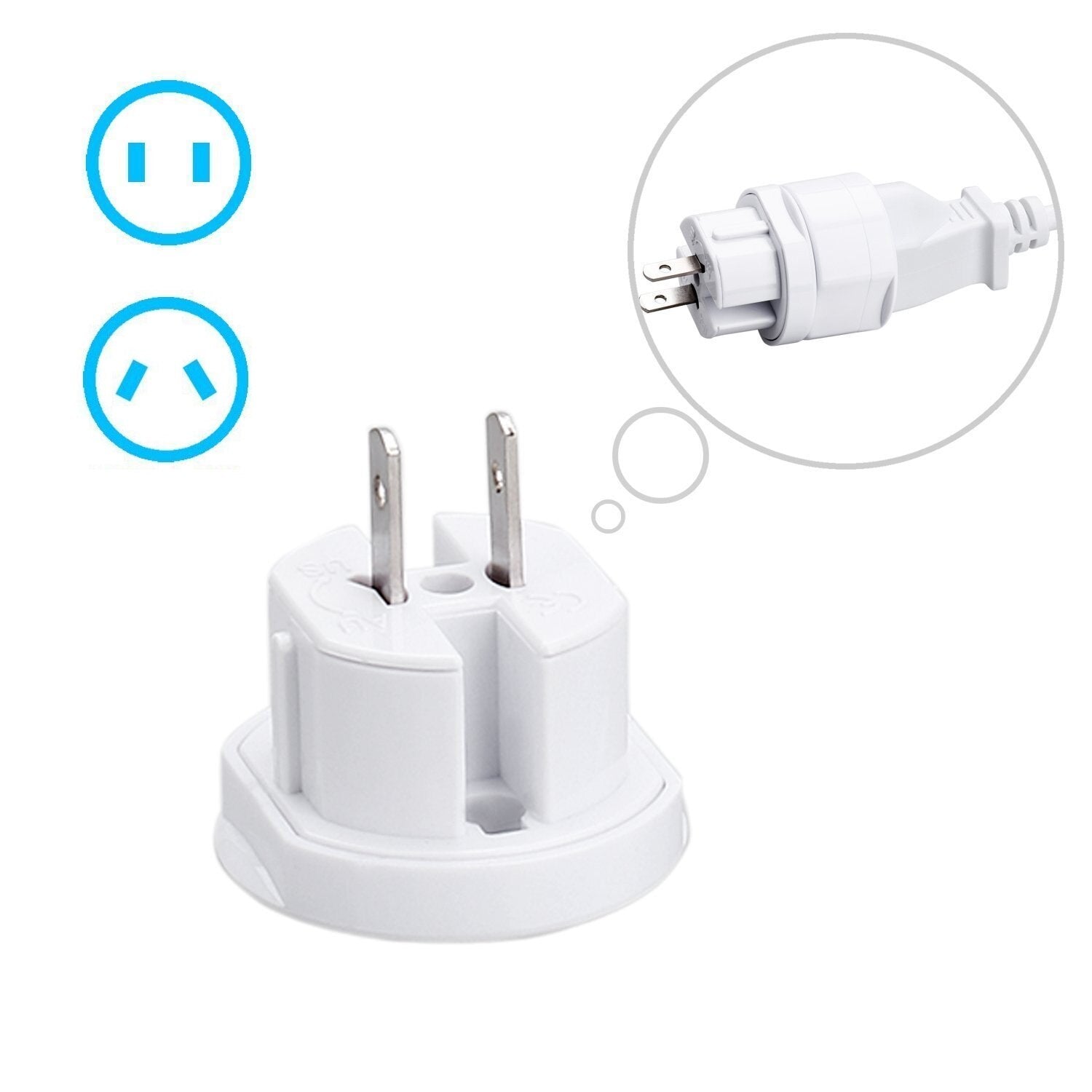 Universal socket adapter 600W, white